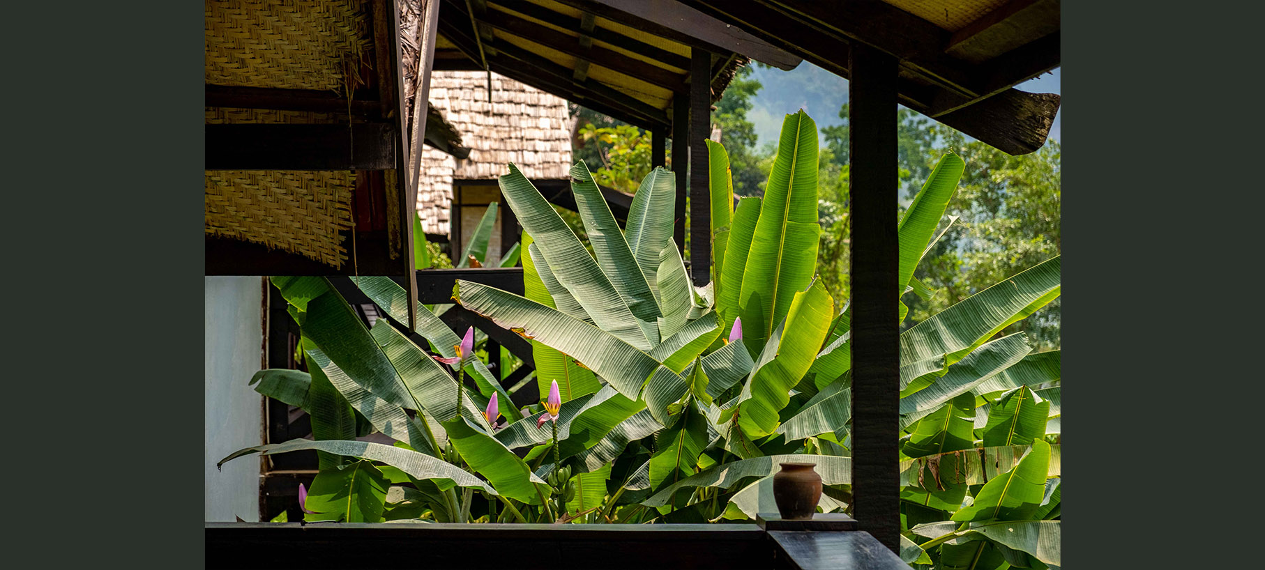 Balcony overlooking Nam Ou Nong Kiau Riverside